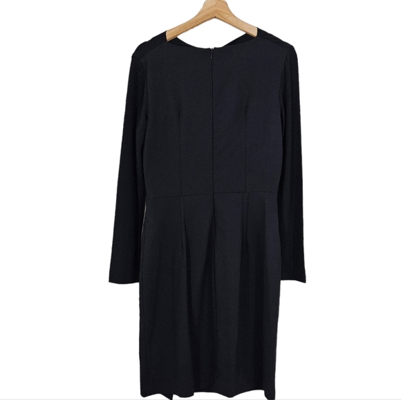 MM Lafleur Black Drape Neck Akiko Dress - Picture 3 of 7